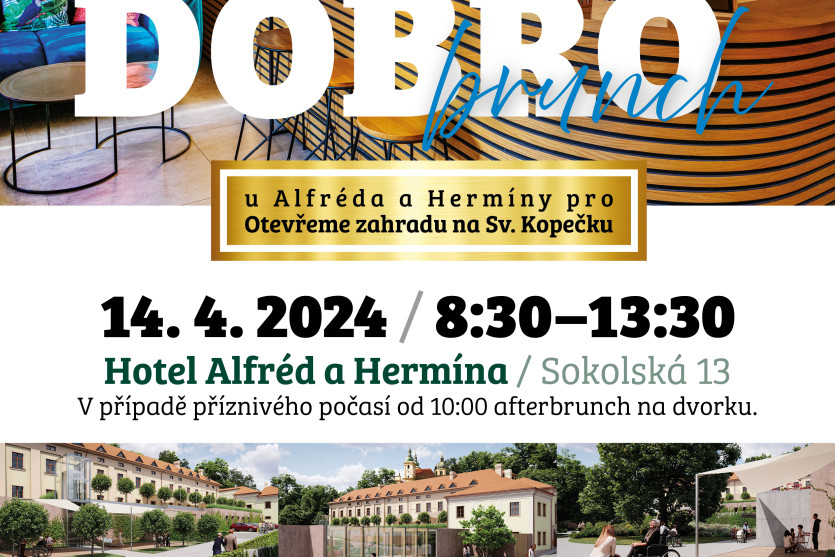 DOBROBRUNCH  u Alfréda a Hermíny  v neděli 14.4. 